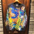 画像1: {NO MAD NUMSKULL} SPECIAL MULTI PRINT L/S T-SHIRTS (BLACK) (1)