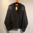 画像1: {FLYOVER} SWEAT CARDIGAN(BLACK) (1)