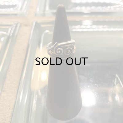 画像1: {FLYOVER} Creation W-Ring Free size ring