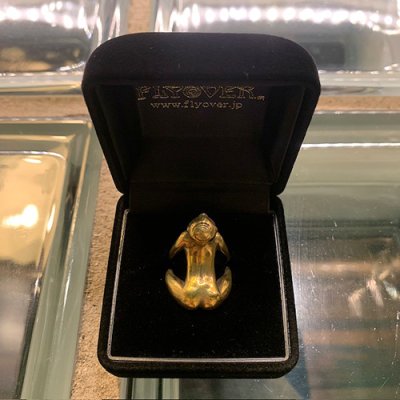 画像2: {FLYOVER} Human form Free size ring <Brass>