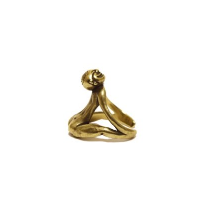 画像3: {FLYOVER} Human form Free size ring <Brass>
