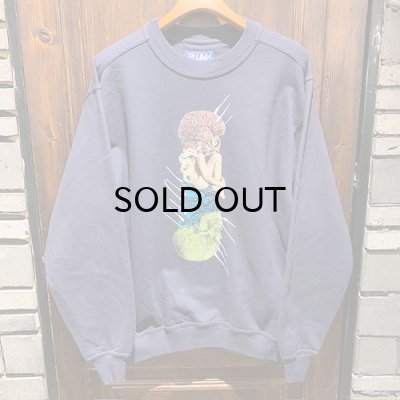 画像1: {ら} "issei okamoto" used sweat(NAVY)