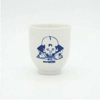画像2: {九九谷} 九谷ノ豆福助　湯呑み