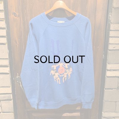 画像1: {ら} "satoshi ito" used sweat(BLUE)