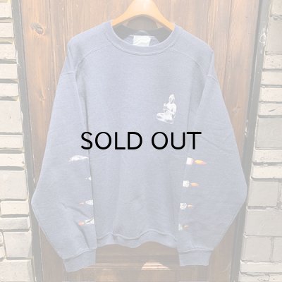 画像1: {ら} "satoshi ito" used sweat(NAVY)