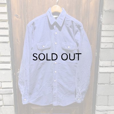 画像1: {SHUNSUKE}  used nel shirts(BLUE)