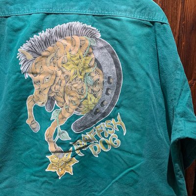 画像3: {SHUNSUKE}  used nel shirts(GREEN)