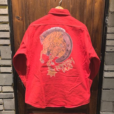 画像2: {SHUNSUKE}  used nel shirts(RED)