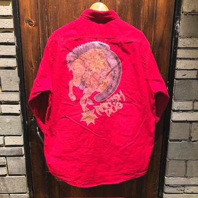 画像2: {SHUNSUKE}  used nel shirts(RED)