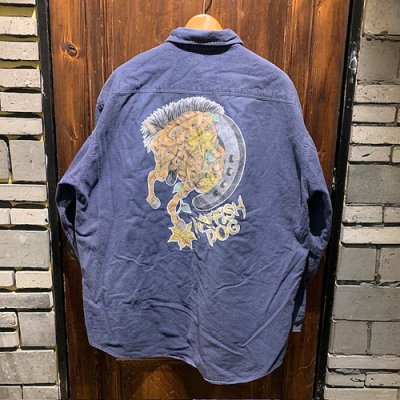 画像2: {SHUNSUKE}  used nel shirts(NAVY)