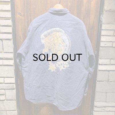 画像2: {SHUNSUKE}  used nel shirts(NAVY)