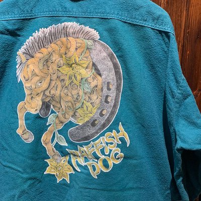 画像3: {SHUNSUKE}  used nel shirts(SAX)