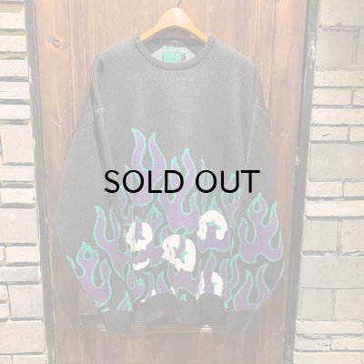 画像1: {MAGICAL MOSH MISFITS} MxMxM FIRE SWEATER