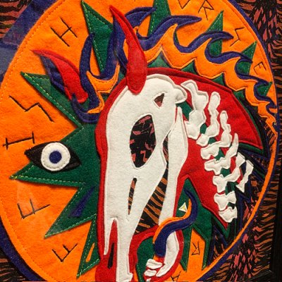 画像2: {NO MAD NUMSKULL} "RAFFISH HORSE" FELT WAPPEN 03(額付)