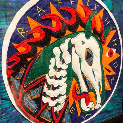 画像2: {NO MAD NUMSKULL} "RAFFISH HORSE" FELT WAPPEN 02(額付)