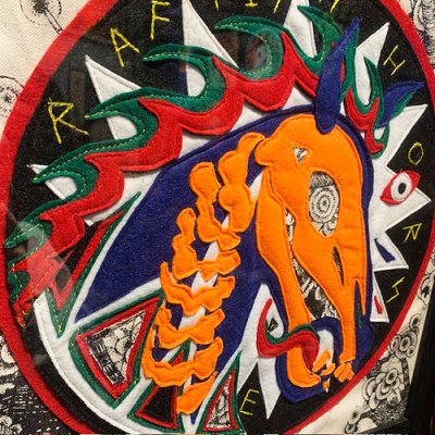 画像2: {NO MAD NUMSKULL} "RAFFISH HORSE" FELT WAPPEN 01(額付)