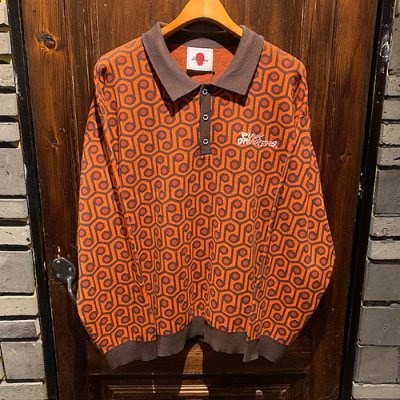 画像1: {PUNK DRUNKERS} Pdニットポロシャツ