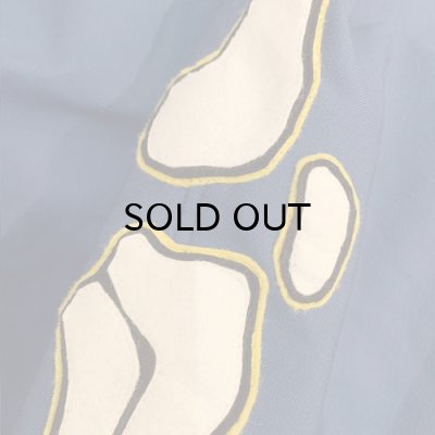 画像5: {NO MAD NUMSKULL} ORIGINAL PATTERN LONG PANTS / "FELT PATCH BONE" / BLUE