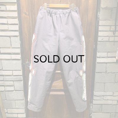 画像3: {NO MAD NUMSKULL} ORIGINAL PATTERN LONG PANTS / "FELT PATCH BONE" / GRAY