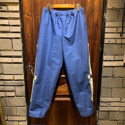 画像3: {NO MAD NUMSKULL} ORIGINAL PATTERN LONG PANTS / "FELT PATCH BONE" / BLUE