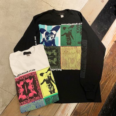 画像1: {NO MAD NUMSKULL} "HALLUCINATION CLUB" FLASH BACK L/S T-Shirts