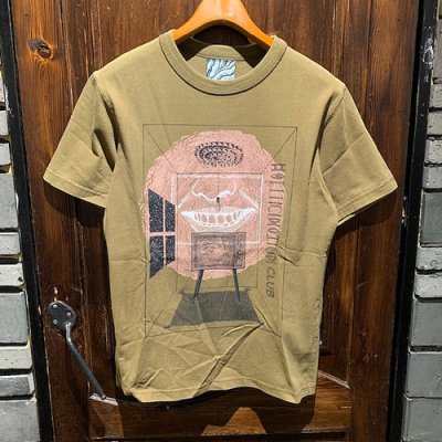 画像1: {Satoshi Ito} "HALLUCINATION CLUB" S/S T-SHIRTS (MUSTARD)