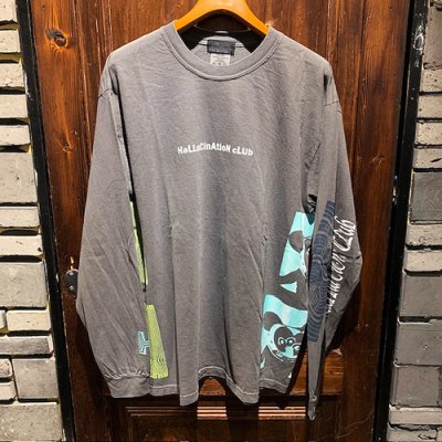 画像1: {NO MAD NUMSKULL} "HALLUCINATION CLUB" MULTI L/S T-Shirts