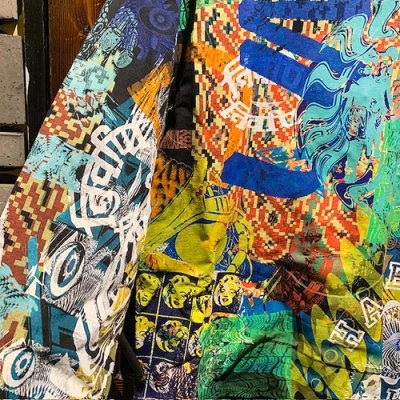 画像4: {NO MAD NUMSKULL} SPECIAL MULTI PRINT L/S T-SHIRTS (BLACK)