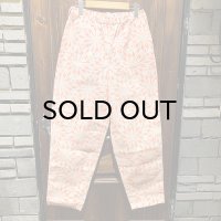 {NO MAD NUMSKULL} ORIGINAL PATTERN LONG PANTS / "THUNDER" / IVORY×ORANGE