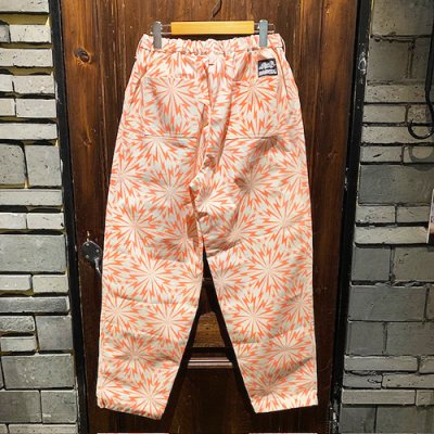 画像2: {NO MAD NUMSKULL} ORIGINAL PATTERN LONG PANTS / "THUNDER" / IVORY×ORANGE