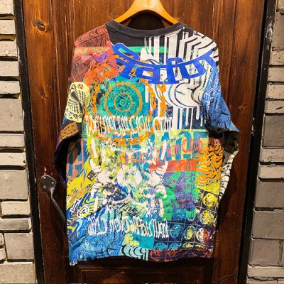 画像2: {NO MAD NUMSKULL} SPECIAL MULTI PRINT L/S T-SHIRTS (BLACK)