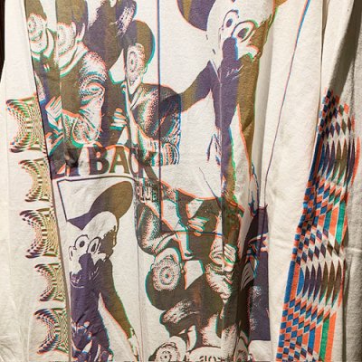 画像3: {NO MAD NUMSKULL} "FLASH BACK" MULTI L/S T-Shirts (WHITE)