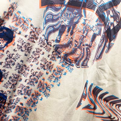画像3: {NO MAD NUMSKULL} "HALLUCINATION CLUB" COLLAGE MULTI PRINT S/S T-SHIRTS (WHITE)