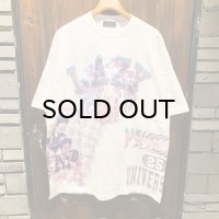 {NO MAD NUMSKULL} "HALLUCINATION CLUB" COLLAGE MULTI PRINT S/S T-SHIRTS (WHITE)