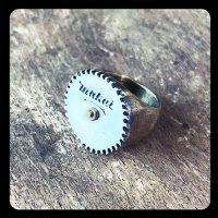  {HANG} "MAKAI ROUND SAW" ring / German Silver×Brass