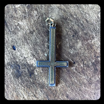 画像1: {HANG} CHARLIE REVERSE CROSS PENDANT HEAD / German Silver×Brass