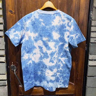 画像2: {FLYOVER} 藍染 OPEN魚 short sleeve Tee