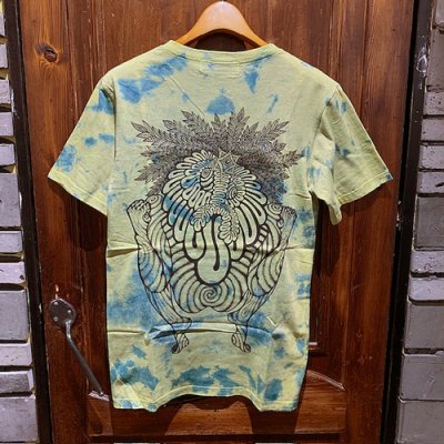 画像1: {FLYOVER} 藍染 JAMBO short sleeve Tee