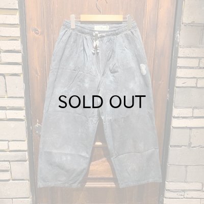 画像1: {FLYOVER} 染 9部丈 wide pants
