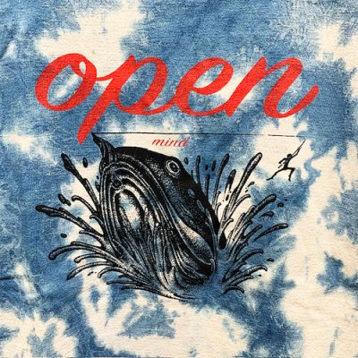 画像3: {FLYOVER} 藍染 OPEN魚 short sleeve Tee
