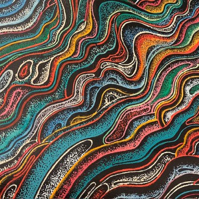 画像2: {Satoshi Ito} "色脈" Canvas Poster 