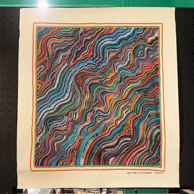 画像1: {Satoshi Ito} "色脈" Canvas Poster 