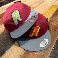 {RAFFISH DOG} "R" 2TONE CAP (Wine Red/Blue Stone)