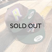 {RAFFISH DOG} "R" 2TONE CAP (Dark Brown/Green)