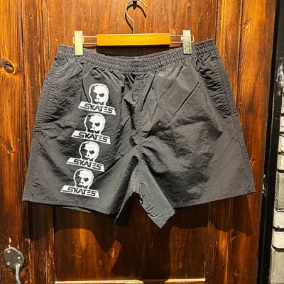 画像2: {SKULL SKATES} SKULL 4 LOGO NYLON SHORTS
