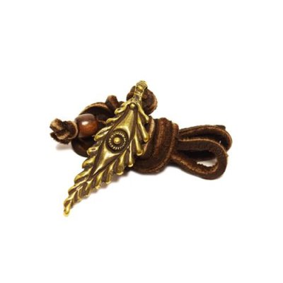 画像3: {FLYOVER} Leaf eye Pendant top ＜Brass＞