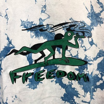 画像3: {FLYOVER} 藍染　FREEDOM S/s Tee