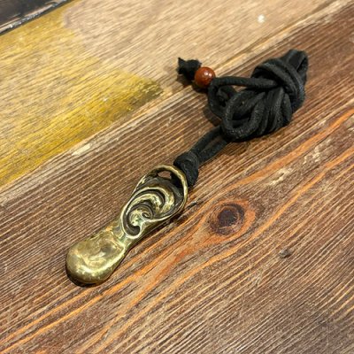画像1: {FLYOVER} Big ear Pendant top ＜Brass＞