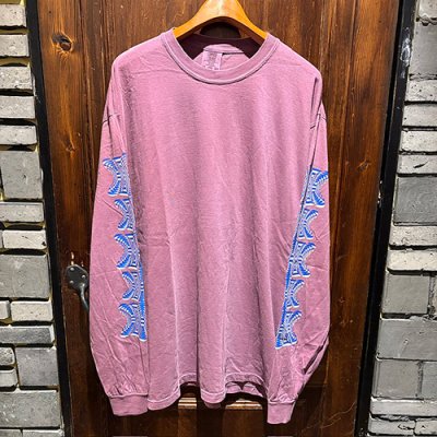 画像1: {NO MAD NUMSKULL} "Geometry" L/S T-SHIRTS (Berry)
