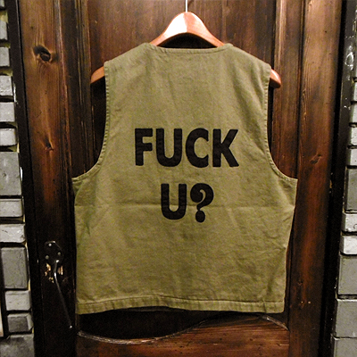 10500円日本ファッション 在庫品即納 WEIRDO FUCK U VEST サイズM 10500円日本ファッション 在庫品即納 WEIRDO FUCK U VEST サイズM